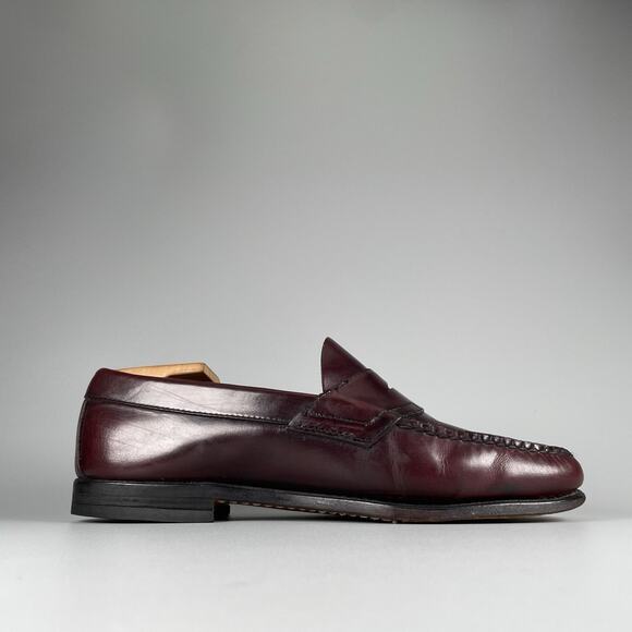 G.H. Bass Men’s Size 9 W Oxblood Red Leather Penny Loafers Dress Shoe Casual GUC main image 9